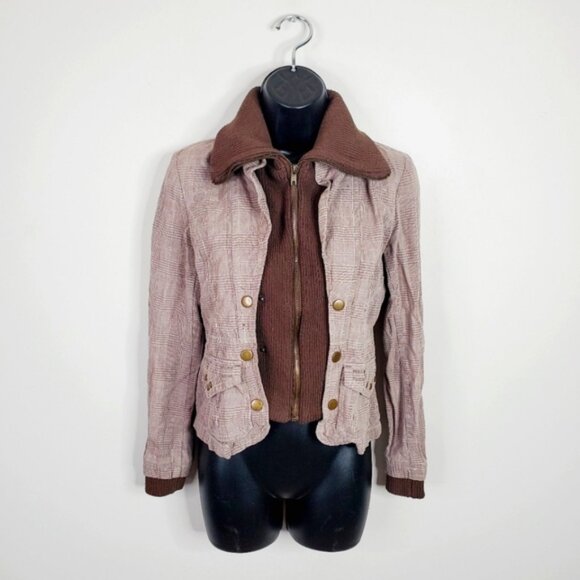 Vintage Ashley Y2K 2000s Aviator Gwen Stefani Urban Streetwear Jacket S - Picture 1 of 8